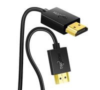 MEVRONISSHOP-Flexible et Slim Câble HDMI 0,3M, Ultra Thin HDMI vers HDMI Cable Supporte 3D 4K@60Hz/2160P/1080P