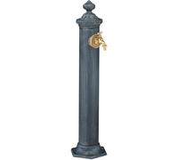 Mevronisshop-Fontaine Extérieure De Jardin, Design Antique, Pour Le Jardin Ou La Terrasse, Hlp 84x21,5x27 Cm, Gris