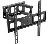 MEVRONISSHOP-GB1006-4 Support Mural TV 26-65 Pouces, Fixation Murale TV Contenir Jusqu'à 35KG, Accroche Television Mural Orientable,Inclinable et Extensible, Max Vesa 400x400mm pour Plat/Incurvé