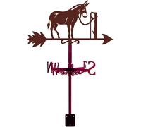 Mevronisshop-Girouette De Jardin Exterieur D'âne Girouette De Toit Animal Girouettes D'âne Attachée Âne Girouette De Toit Ornement Extérieur Toit En Fer Ferme Cour Décor À La Maison Deco Jardin Exter