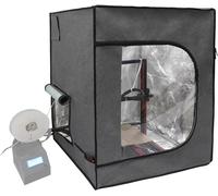 MEVRONISSHOP-Grand boîtier d'imprimante 3D 29,5 W x 29,5 L x 35,4 H pouces en résine avec plaque gravée laser pour imprimante 3D résistant au feu, tente, filament, sèche-linge compatible avec Bambula