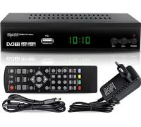 MEVRONISSHOP-HD-Line Tempo 4000 Decodeur TNT HD pour TV/Full HD Decodeurs TNT Peritel/HDMI Décodeur, Demodulateur, Recepteur, Boitier, Adaptateur HEVC, Tuner, Noir, tmp4000