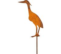 MEVRONISSHOP-Heron de Jardin rouillé - Oiseau Deco Jardin Convient pour la Decoration Jardin Bassin de Jardin et terrasse - Sculptures et Statues de Jardin -Hauteur 100cm