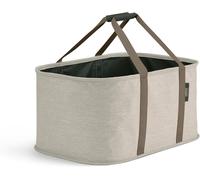 MEVRONISSHOP-Hold-All Panier à Linge Pliable 35L, Tissu Résistant, Résiste à l'eau, Beige