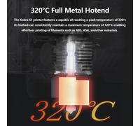 MEVRONISSHOP-Hotend pour Anycbic Kobra S1, Kit d'Extrusion Tête d'Impression Assemblé Bloc Chauffant Hot End avec Buse 0.2/0.6MM & 2PCS Silicone Sock pour Kobra S1, Kobra S1 Combo
