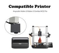 MEVRONISSHOP-Hotend pour Kobra 3 Combo Hot End Kit Tête d'impression Dissipateur Thermistance avec couvercle en silicone supplémentaire 0,4 mm Buse en acier trempé Buse en laiton pour Anycubic Kobra