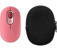 MEVRONISSHOP-Housse de Souris Compatible avec Logitech Pop Mouse Housse - Etui pour Souris Bluetooth en Velours côtelé Robuste et Tissu néoprène - Noir