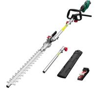 MEVRONISSHOP-HYCHIKA Taille Haie Telescopique Electrique 900W, Elagueuse sur Perche, Electric Hedge Trimmer, Extensible 200-250 cm, Double Interrupteur et Double Poignée, pour Tailler Les Haies et Ar