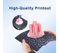 MEVRONISSHOP-Hzdadeve 256x268mm pour Kobra 3 / Combo/ACE pro double face Pei panneau de construction feuille PEO lit chauffant ressort acier plate - forme flexible double face slide optique