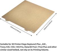 MEVRONISSHOP-Imprimante 3D Geetech A30 Lit 330x330mm amovible texturé PEI Spring Steel Plate + Sticker Smooth Hotbed Cover Build Surface Fit Flsn Core-XY, TroXY X3S / X5S / X5SA Pro Geetech A30 Pro