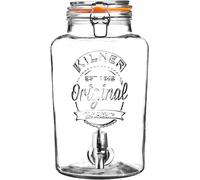 Mevronisshop-Karis 0025.405 Distributeur À Boisson 5 L En Verre Transparent, 25,4 X 18,2 X 31,5 Cm