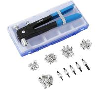 Mevronisshop-Katsu Kit De Pistolet À Riveter Pour Écrou À Main 86pcs Riveter Manuelle Rivet Écrou Fileté Inserts M3 M4 M5 M6 M8 Pour Voitures Remorques Cartes Électriques Et Autres Applications 40555