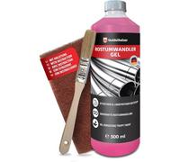 Mevronisshop-Kit Convertisseur De Rouille De Qualité Supérieure 500 Ml Avec Non-Tissé Abrasif Et Pinceau Dissolvant Antirouille, Antirouille, Décapant Antirouille Pour Métal, Voiture, Moto, Vélo, Etc