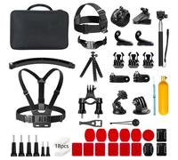 MEVRONISSHOP-Kit d'accessoires pour caméra d'action 60 en 1 avec Sac de Collecte, Compatible avec EK7000/EK7000 Pro/Brave 4/Brave 7 Le/Brave 7/V50X/V50 Pro/V50 Elite/GoPro Hero 11 10 9 8 7/DJI/Apexca