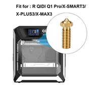 MEVRONISSHOP-Kit de buses pour imprimante 3D Hysiprui, 3 buses en laiton 0,4 mm+1 buse en laiton 0,2mm/0,6mm/0,8mm/1,0mm, 1 buse en acier trempé 0,4mm/0,6mm/0,8mm pour r qidi Q1 Pro/X- smart3/X-plus3