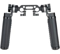 MEVRONISSHOP-Kit Poignées en Cuir pour Poignées Rosette avec Adaptateur Standard pour Montage en Rosette Arri Pince pour Tige de 15 mm pour Appareil Photo DSLR