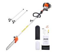MEVRONISSHOP-lagueuse Thermique sur Perche à 2 Temps, 25 cc, Élagueuse sans Fil à Essence, avec Perche Extensible 2,12-3,62 m, Guide-chaîne 30,5 cm, Réservoir de Carburant 650 ml, pour Élagage des Ar