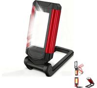 Mevronisshop-Lampes Led Rechargeables, Rechargeable Cob Baladeuse Led Ultra Lumineuse Avec Base Magnétique Et Crochet Pliant, 7 Modes, Pour Atelier, Camping, Urgences