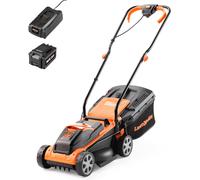 MEVRONISSHOP-LawnMaster CLM2432K Tondeuse à Gazon Faucille sans Fil 24 V 32 cm Largeur de Coupe, 150 m², Hauteur de Coupe 25-65 mm, avec Batterie 4,0 Ah + Chargeur
