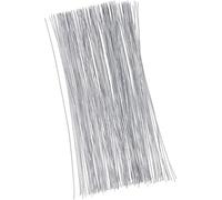 Mevronisshop-Lebq 100 Pièces Fil De Fer Fleur Jauge 26 (0,5 Mm), 14 Pouces (Blanc)