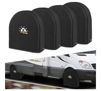 Mevronisshop-Les Couvertures De Pneus 4 Paquets D'adaptation Diamètre Du Pneu 66-73 Cm, Housses Pour Roue, Pu Oxford Spareshroproof Wheel Cover Pour Rv, Camion, Suv, Remorque De Voyage, Camping-Car