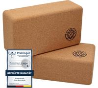 Mevronisshop-Lot De 2 Brique Yoga Blocs En Liège 22 X 12 X 7,5 Cm Accessoires De Yoga Pour Homme Et Femme Bloc Hatha