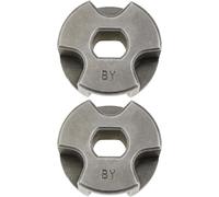 MEVRONISSHOP-Lot de 2 Pignons de Tronçonneuse 3/8 Pouces à 6 Dents Trou Central 10 X 8 Mm Compatible avec Makita Tronçonneuse électrique DUC256/DUC353/XCU03 OE 221526-1