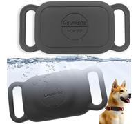 MEVRONISSHOP-Lot de 2 supports en silicone Tile Pro (2024) - Coque fine et durable pour collier d'animal de compagnie - Étui étanche pour tracker Tile Life360 Pro - Noir