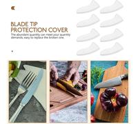 Mevronisshop-Lot De 250 Caches De Protection Pour Embouts De Couteau, Manchons De Protection Pour Pointes De Couteau, Protection De La Pointe De La Lame, Petits Outils, Ménage, Blanc, 3nn24jr090476m9