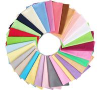 Mevronisshop-Lot De 30 Tissus En Coton Pour Patchwork - Paquets De Tissu De 20 X 25 Cm En Coton, Carrés Unis Et Colorés Pour Couture Diy, Matelassage Et Travaux Manuels