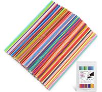 Mevronisshop-Lot De 300 Recharges De Filament Pour Stylo 3d 3doodler Start 3d, 2,5 Mm P asse Température D'impression Pour Boîtier 30 Couleurs