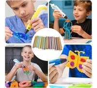 Mevronisshop-Lot De 300 Recharges Pour Stylo 3d Doodler, 2,5 Mm, Kit De Recharge Pour Stylo D'impression 3doodlers Pen, 10 Couleurs, Recharge De Stylo 3d, Accessoires Pour Stylo 3doodler Start + Pen