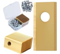 MEVRONISSHOP-Lot de 36 Lames Robot Tondeuse pour Worx Landroid,Lames de Rechange en Acier Inoxydable et Titane,Compatible avec Worx Landxcape Einhell