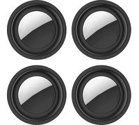 MEVRONISSHOP-Lot de 4 Coques en Silicone pour AirTags Wearable Tracker Holder Anti-Rayures légère Peau en Caoutchouc Souple Antichoc Finder Housse de Protection pour Apple AirTag Case avec Ruban adhé