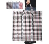 Mevronisshop-Lot De 5 Sacs De Rangement Extra Larges Solides Et Durables Avec Double Fermeture Éclair, Parfaits Pour Le Linge, Les Déménagements, Les Vêtements Et Le Rangement De Garde-Robe (80 X 60