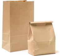 Mevronisshop-Lot De 50 Sacs En Papier Kraft, Sacs En Papier Marron 30 X 20 X 12.5 Cm, Grands Sacs Cadeaux En Papier Kraft, Sacs À Pain En Papier Kraft, Mariage, Fête D'anniversaire, Anniversaire D'en