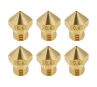 MEVRONISSHOP-Lot de 6 Buses en Laiton pour Imprimante 3D (0,4 Mm) MK10 (M7/1,75 Mm) Compatibles avec Flashforge Finder Et Creator Pro