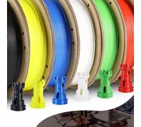 MEVRONISSHOP-Lot de 6 filaments PLA 1,75 mm x 250 g Multi Color Pack 1,5 kg Total (noir, blanc, bleu, rouge, jaune, vert) Filament d'impression 3D (250 g/bobine, 6 bobines/paquet, diamètre 1,75 ± 0,0