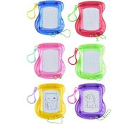MEVRONISSHOP-Lot de 6 mini tableaux à dessin pour anniversaire d'enfant avec porte-clés, tableau magnétique pour enfants, petit cadeau d'anniversaire d'enfant, salle de adeaux de fête
