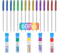 Mevronisshop-Lot De 60 Aiguilles De Machine À Coudre, Aiguilles Universelles Pour Machine À Coudre Singer, Brother, Janome, Varmax, Tailles Hax1 65/9, 75/11, 90/14, 100/16, 110/18 (5 Couleurs)