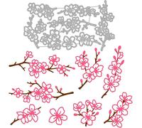 Mevronisshop-Matrices De Découpe De Fleurs De Cerisier Pochoirs De Gaufrage De Découpe De Plantes Pour Bricolage Matrices De Découpe De Fleurs De Scrapbooking Pour Album Photo Décor De Journaux