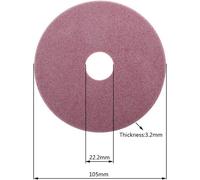 MEVRONISSHOP-Meuleuse de Diamant de Taille-chaîne électrique pour tronçonneuse 98/105 / 145mm d'épaisseur Coupe 3.2/4.5mm de Bord et chaîne de Polissage Dents de scie - 105X22.2X3.2mm
