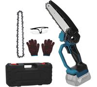 MEVRONISSHOP-Mini tronçonneuse sans fil de 15,2 cm pour système Bosch Professional 18 V GBA/GBA ProCORE18V, batterie au lithium sans balais avec 2 chaînes, pour le jardinage, la coupe du bois et la t