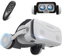 Mevronisshop-Mise À Niveau De Lunettes De Réalité Virtuelle Avec Lumières Bleues Pour Iphone Et Android Avec Télécommande, Casque De Réalité Virtuelle 3d Pour Jeux De Réalité Virtuelle Films Et Vidéo