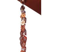 Mevronisshop-Monarch Copper Cascading Leaves Rain Chain