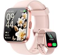 MEVRONISSHOP-Montre Connectée Femme pour Samsung, iPhone, Android, 1.8"" Smartwatch avec Appel Bluetooth, Voix de l'IA, Alexa intégrée, Smartwatch Moniteur, Calories, IP68 Montre Intelligente, Podomet