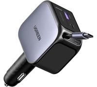 MEVRONISSHOP-Nexode 145W 4 en 1 Chargeur Allume Cigare USB C Rétractable Chargeur Voiture Charge Rapide Compact Compatible avec iPhone 17 Pro Max Air 16 15 MacBook Pro Air iPad Galaxy Tab Galaxy S25