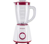 MEVRONISSHOP-P102FRU501 Mixeur de table 1,5 L ¿ 400 W, 4 lames en acier inoxydable, 2 vitesses + fonction Pulse, pichet gradué, couvercle avec trou, base antidérapante, idéal pour les crèmes et sauce