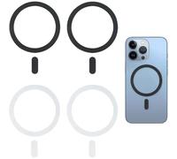 MEVRONISSHOP-Pack de 4 Anneau Magnétique Telephone Universels, Compatible avec MagSafe pour Recharge sans Fil, Convertisseur de Charge pour iPhone 15/14/13/12 et Galaxy S23/S22, Design Minimaliste No