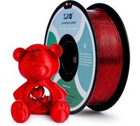 MEVRONISSHOP-Paillettes Filament PLA 1.75mm Filament de Imprimante 3D PLA 1.75mm Série de Couleurs étincelantes 1KG, Précision Dimensionnelle +/- 0.03mm, Rouge